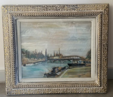 1960' peinture gouache vue des