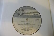 LES FORMES MUSICALES LA FUGUE FORMAT 45T JOUE EN 33T QUATUOR D'ANCHES COSTARINI.