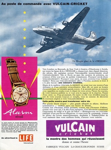 1956 vulcain cricket watch - vulcain,