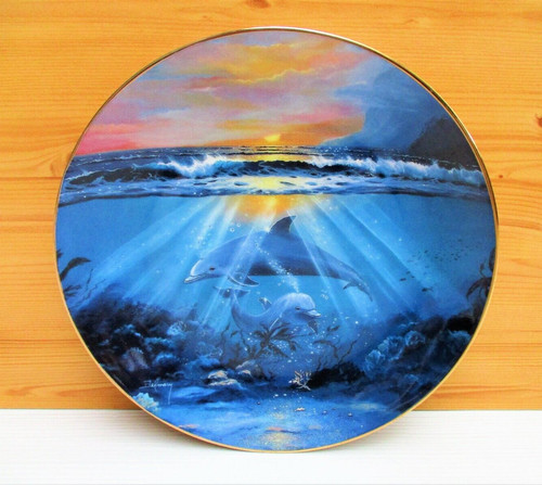 Assiette dauphins - assiette, de
