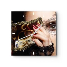 Horloge murale en verre