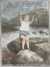 Tableau ancien huile - ancien, panneau