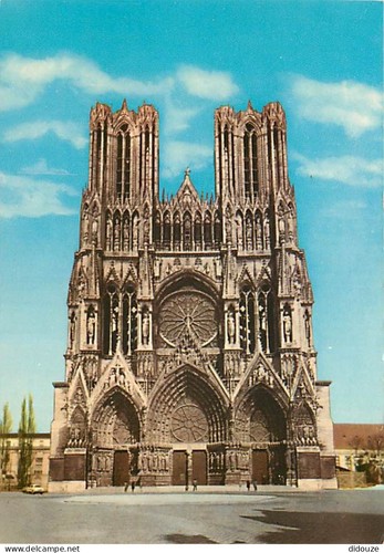 Carte postale reims - carte,