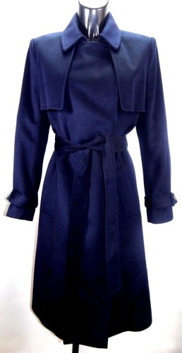 Manteau trench laine bleu - trench,