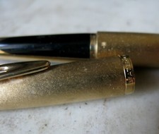 STYLO PLUME WATERMAN CF PL. OR - FINITION POUSSIERE D'OR - PLUME OR 18 K - RARE