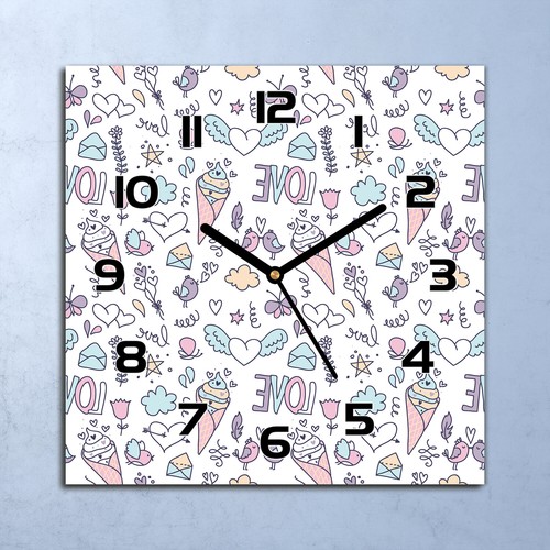 Horloge murale verre - murale, en