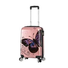Avenuedusac- Valise cabine 55 cm motif papillon rose gold- Madisson.