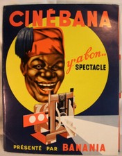 Cinébana, projecteur publicitaire Banania, 1 histoire,  2 listes, 7 tickets