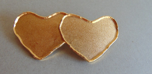 Broche vintage double - vintage, coeurs