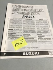 Suzuki AN400 X Brugman 1999 AN 400 instruction preparation manuel montage 