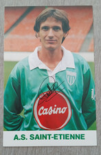 Carte football 1989 1990 ASSE Joueur  ERIC CLAVELLOUX  ST Etienne Casino