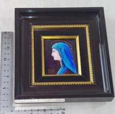 Ancien tableau en émaux de