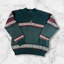 Pull Dale Of Norway Col 1/4 Zip Y2K Vintage - Pure Laine - L