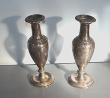2 Vases Métal Argenté Arthur