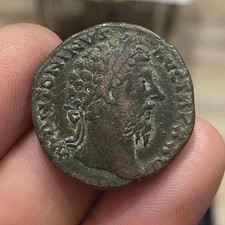 Rare Monnaie Romaine , Sesterce De Marc Aurele VENTE ENCHÈRES OCEANES 