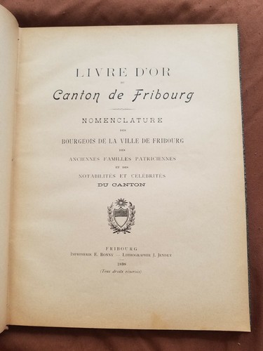 Genealogie livre du - d'or,
