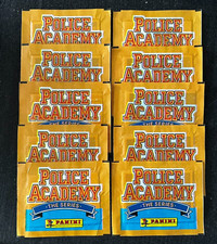 LOT 10 PACKETS POCHETTES PANINI POLICE ACADEMY DISNEY 1991 SEALED  NEW RARE