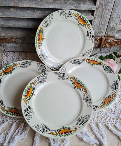 Anciennes assiettes plates - 4,