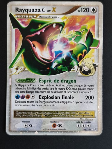Carte pokémon rayquaza lv - carte,