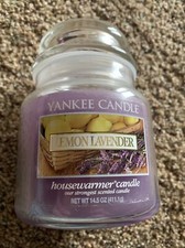 Yankee Candle Lemon Lavender 14.5 Ounce Single Wick MEDIUM Scented Candle