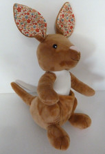 48. DOUDOU PELUCHE  PRIMATIS KANGOUROU MARRON ROSE BLANC ROUGE BLEU FLEUR NEUF *