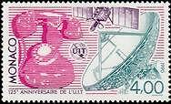 MONACO N° 1718 "UIT, TELEPHONE, SATELLITE, ANTENNE PARABOLIQUE"xxTTB