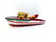Ancien Jouet Tôle peinte Bateau Pop-pop à réaction Allemagne Berlin