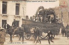 CPA MAROC CARTE PHOTO CASABLANCA VEGLIONE ORGANISE PAR LA VIGIE MAROCAINE N°15