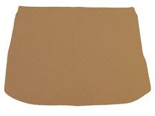 Cuir éco tapis coffre beige - cuir,