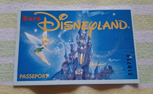 Rare ticket papier eurodisney