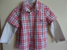 J191 Vêtement occasion Bébé Chemise carreaux  KIDKANAÏ  24 mois