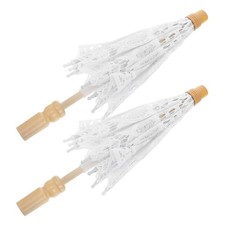2 Pcs Parasol En Dentelle