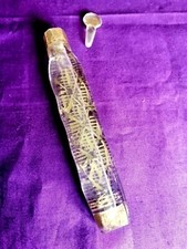 ancien flacon de parfum cristal corsetière 1900 1920 collection