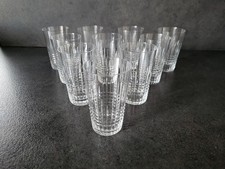 10 verres gobelet  en cristal