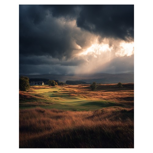 Affiche photo paysage orageux - paysage,