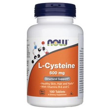 Now Foods L-Cystéine 500 mg, 100 comprimés