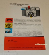 Feuillet publicitaire ADOX pour Appareil Photo POLOmat - FOTOWERKE Germany