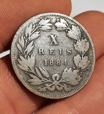 Portugal , 10 Reis 1884 , Bronze 
