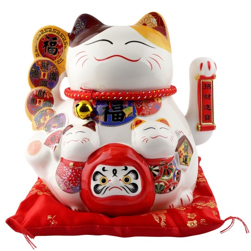 Chat chanceux signe - , porte