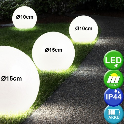 4er set led lumières jardin - led,