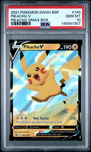 Pikachu swsh143 psa 10 - pikachu,