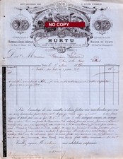 Document du 15/05/1884 HURTU Machines à coudre - Paris 75