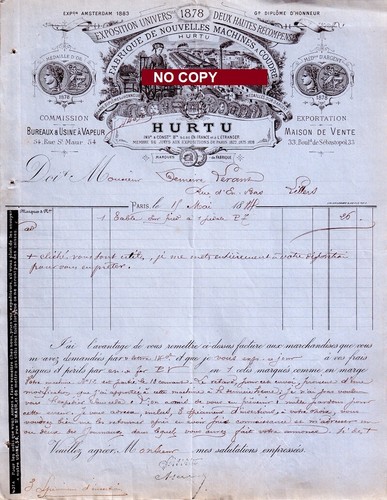 Document 1884 hurtu - document, 15/05/1884