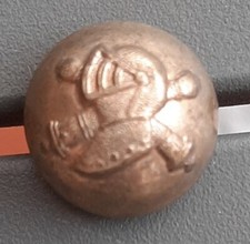 Bouton des CHARS DE COMBAT Uniforme RCC BCC France WWI WWII 1914 / 1939 16mm