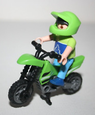 PLAYMOBIL 5495 ENFANT GARCON MOTO VERTE CASQUE POMPIERS CALENDRIER DE L'AVENT