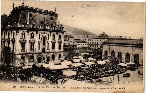 Cpa rive gier place du - cpa,