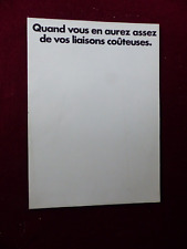 Catalogue prospectus auto : volkswagen VW cox coccinelle 1200 1300 1302 1600 411