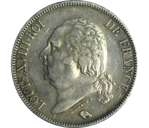 Francs louis xviii 1824 - 5,