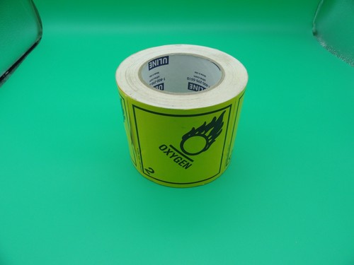 Uline oxygen sticker - uline,