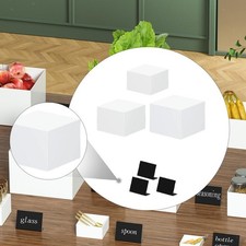 Lot de 3 boîtes en acrylique pour présentation, cubes gigognes, présentoirs